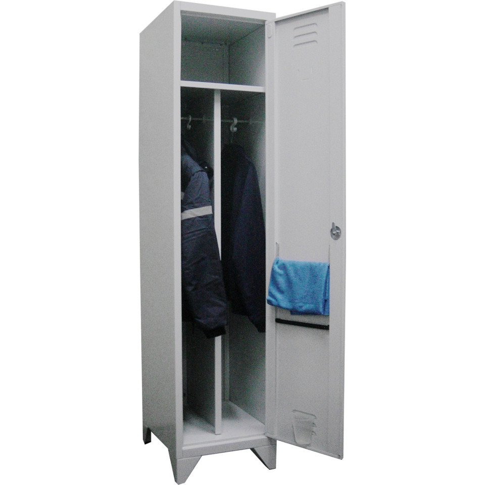Tek İkili İş Güvenliği Soyunma Dolabı - Geniş Model